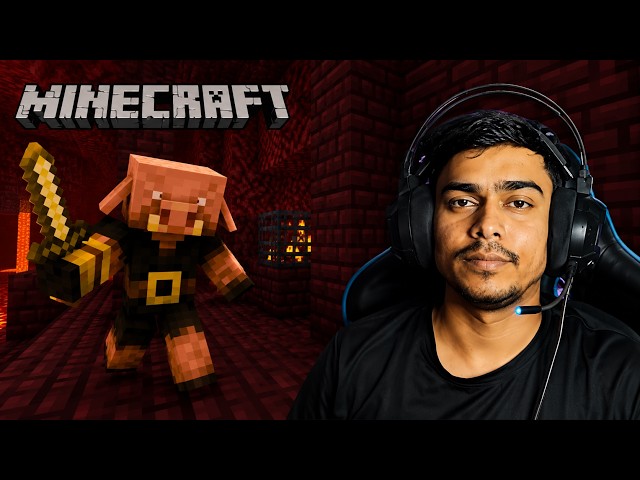🔥Piglin Bastion Adventure Part 2 #minecraft #gaming #viral #viralvideo #fyp #tranding #funny #foryou