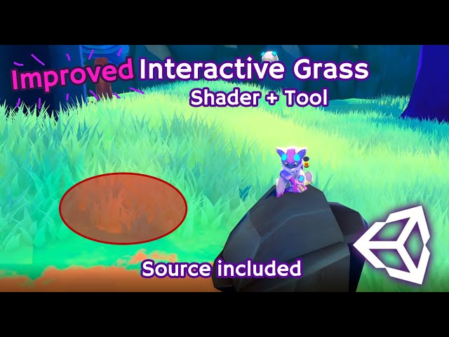 Unity | I made a better Interactive Grass Shader + Tool