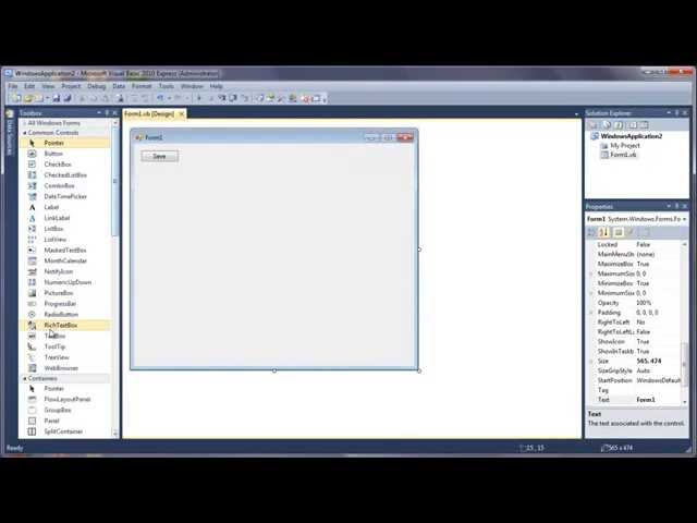 Learn Visual Basic - #40 - Save File Dialog using Streamwriter