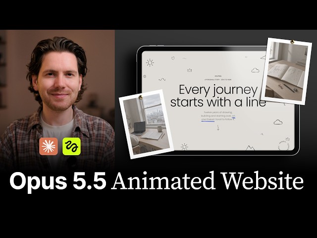 Watch me build an animated website with Claude Opus 5.5