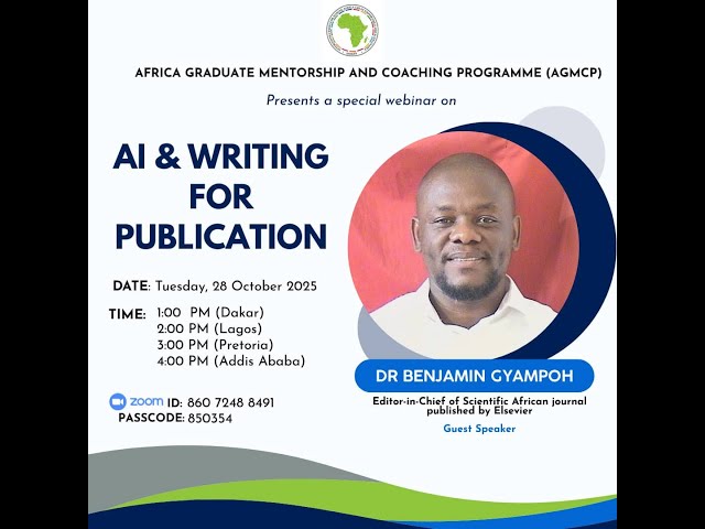 AGMCP Webinar - AI & Writing for Publication