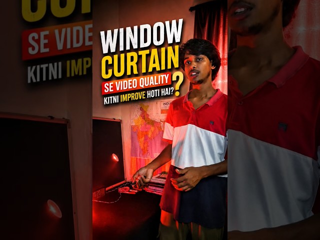 Curtain Lagate Hi Game Change 😳 | Window Curtain Setup Studio Vibes? 🔥 (Full Transformation)