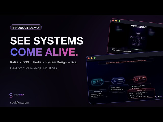 SeeItFlow Demo | Learn System Design, Backend Engineering & AI Visually