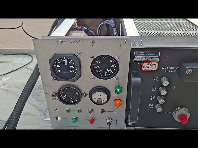 Tristar L1011 PT6 APU twin shaft gas turbine timed cool off and shut down 
