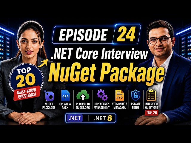 Top 20 NuGet Package Interview Questions & Answers | .NET Core Interview Series Ep.24 | .NET 8