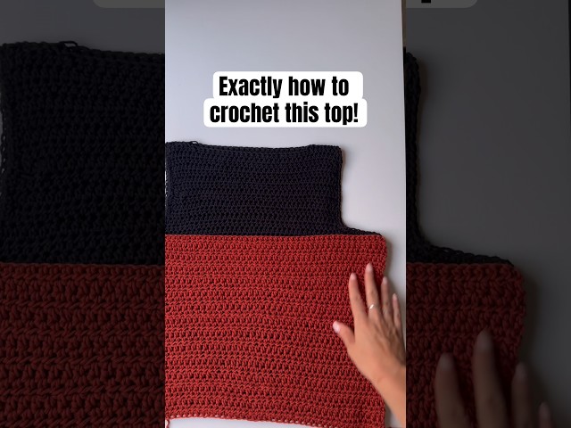 Save this to make your own 🤍😍🤩 #crochettop crochet