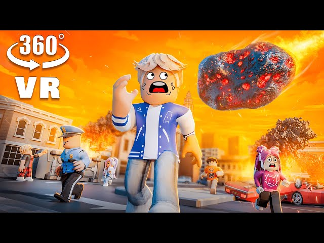 360° VR - Meteor DESTROYED Our City (Roblox RP)