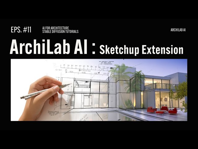 AI Rendering in SketchUp with Archilab AI 1.0 BETA! #ai #architecture