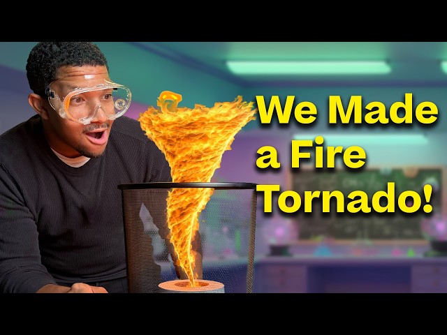 Can You Make a Tornado Out of Fire? | Fire Vortex Science Experiment