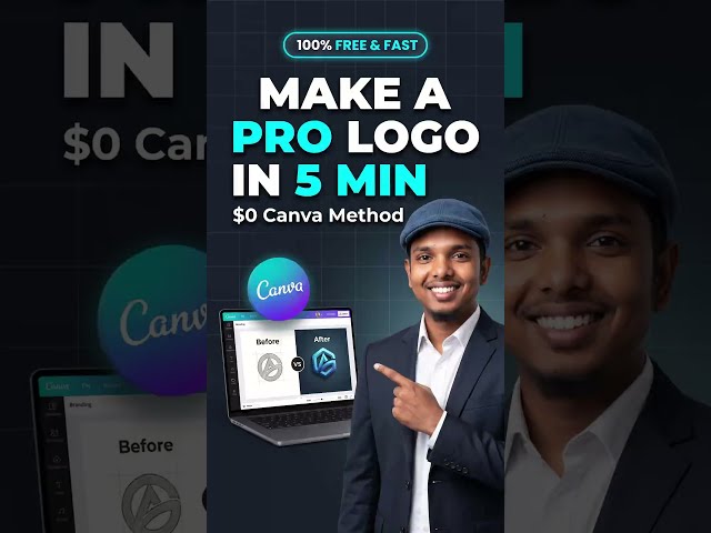Stop Paying for Logos! How to Design a Pro Logo in Canva (FREE)