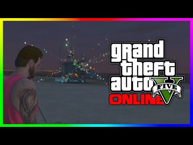 GTA 5 NEW Fireworks Show & Firework RPG Weapon in GTA 5 Online! (GTA V)