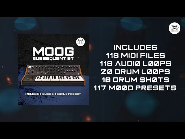 Moog Subsequent 37 : Melodic House & Techno Presets [Audioreakt]