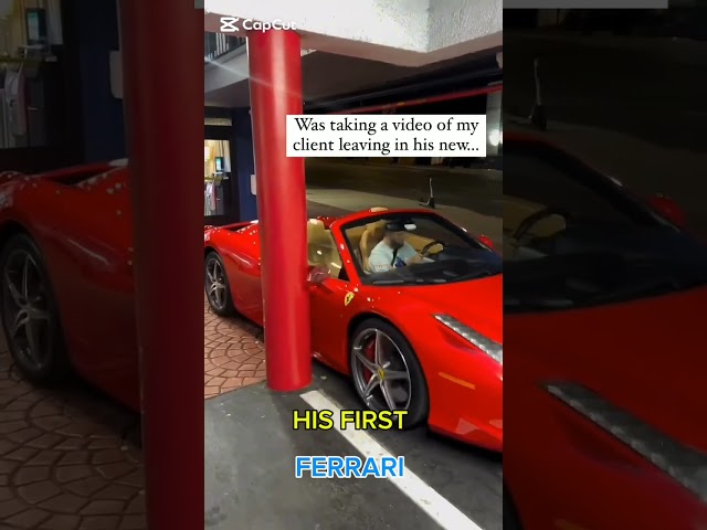 FERRARI BROKEN EVEN BEFORE LEAVING THE DEALERSHIP