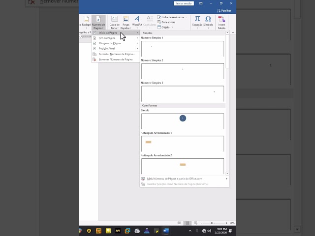 Como Numerar Páginas Corretamente no Word #tutorial #microsoftword  #windows