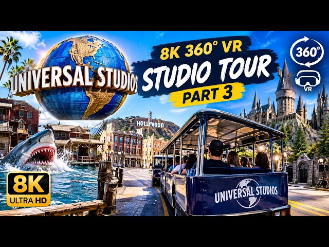 Universal Studios 8K 360° VR Walkthrough – Explore the Theme Park | Part 3