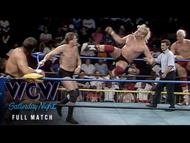 FULL MATCH: Terry Gordy & Steve Williams vs. Dustin Rhodes & Barry Windham | WCW Tag Team Title