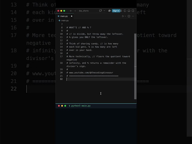 Python // and % explained (the operators you skipped)
