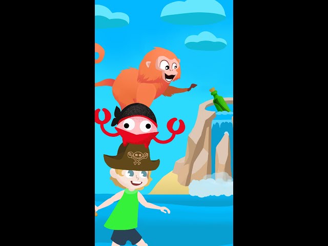 NiKO found a MONKEY FRiEND!! Teasure Hunting for Gold with a Pirate Crab in Adleys PlaySpace #Shorts