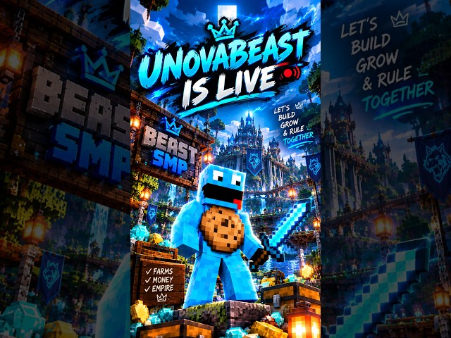 ( Vertical Stream )🔴I will Start My Own Empire And kill Remond One Day in • Beast smp ( Day - 7 ) 🔥🔥