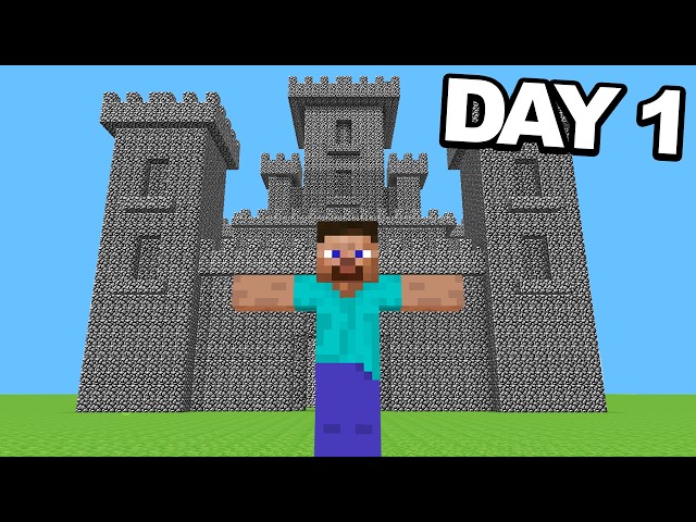 100 Days In Minecraft's Oldest Version