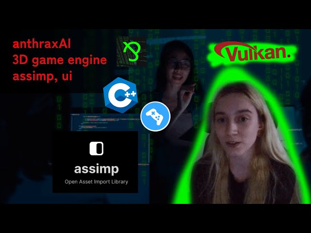 anthraxAI game engine: assimp, ui (vulkan api)