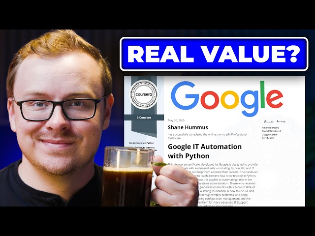 Is the Google IT Automation with Python Certificate ACTUALLY Worth It? (Review)