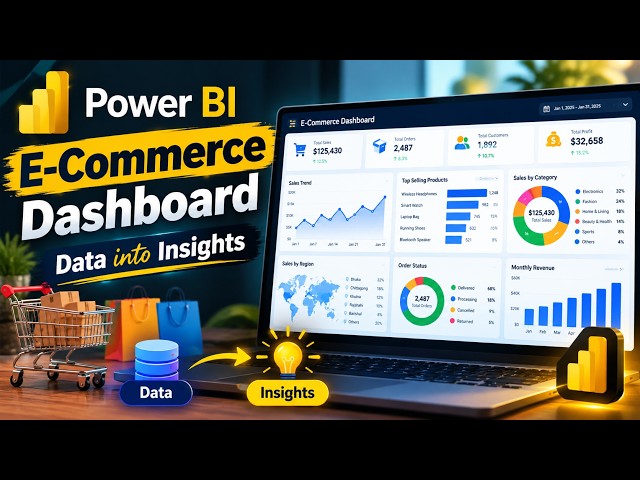 Power BI E-Commerce Dashboard | Turn Data into Insights | Power BI Tutorial | Xbd Network