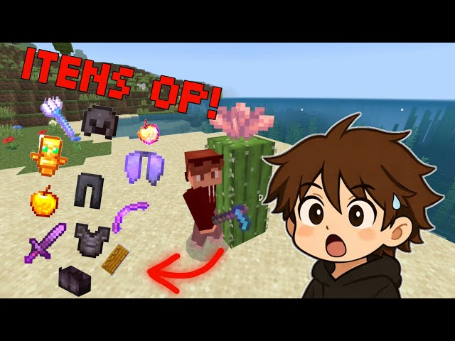 Minecraft mas se eu levar dano eu ganho itens OP!