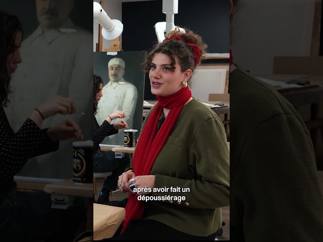 📢 Latest painting restoration in the Malher Centre workshop!
