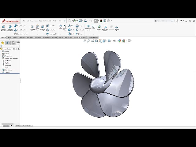 SolidWorks Beginner Tutorial | Model Fan blade