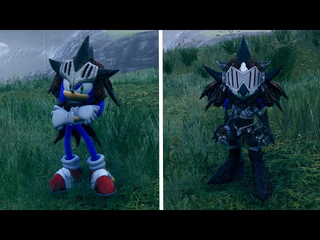 Sonic Frontiers x Monster Hunter DLC Outfits Showcase