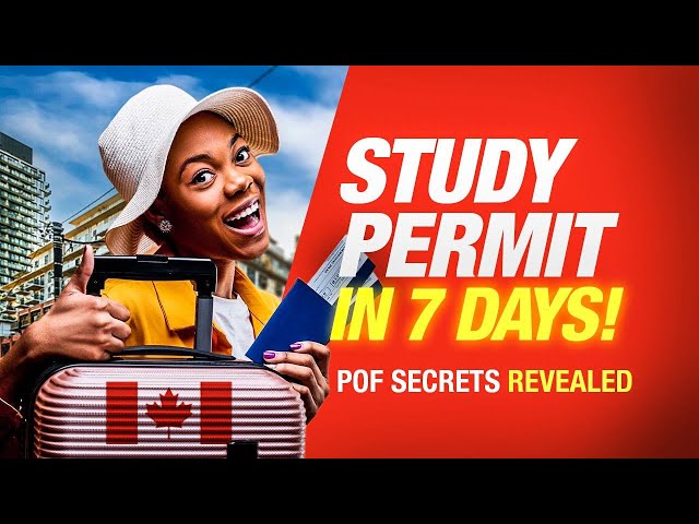 CANADA STUDY PERMIT APPROVED IN 7 DAYS! 💰 PROOF OF FUNDS HACK REVEALED
