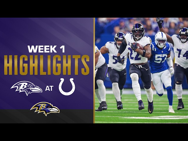 Highlights: Week 1 at Indianapolis Colts | Baltimore Ravens