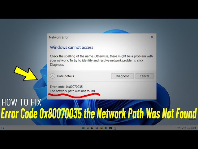 Fix Error Code 0x80070035 the network path was not found windows 11/10 | How To fix 0x80070035 Error