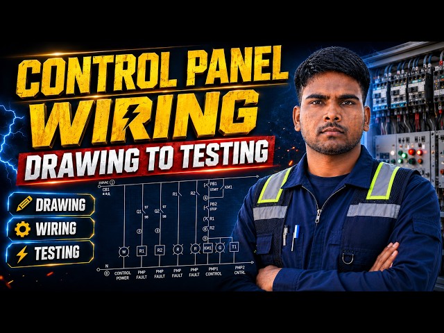 Control Panel Wiring From Scratch — Drawing, Wiring & Live Testing
