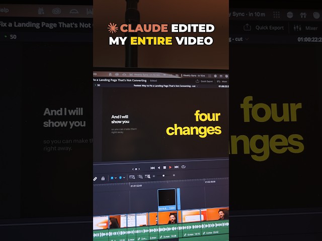 Claude Edited My Entire Video in DaVinci Resolve