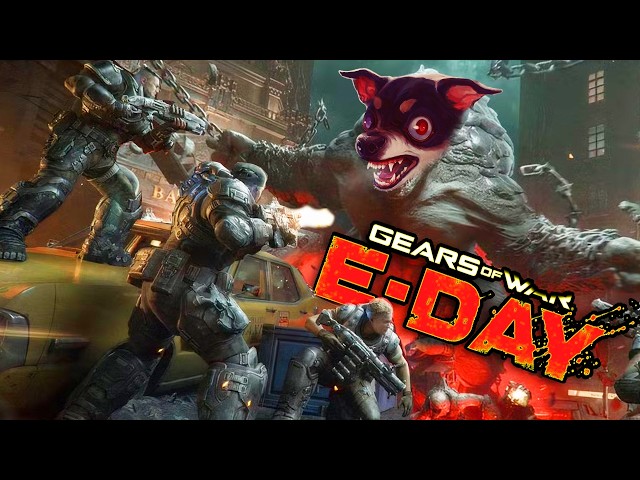 GEARS OF WAR Before The Steroids - Gears Of War E-DAY Gameplay