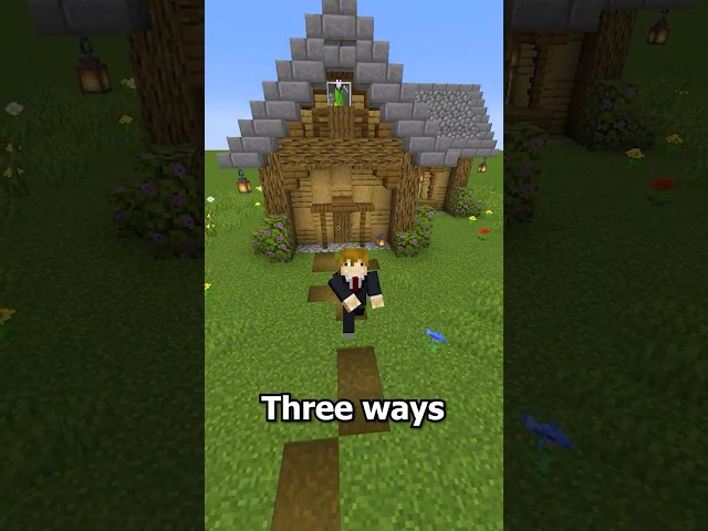 Three Ways to UPGRADE Your House in Minecraft! (Beginner Building) #minecraft #building