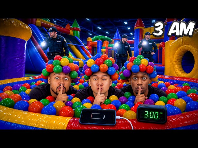 Locked Inside an Inflatable City Overnight!