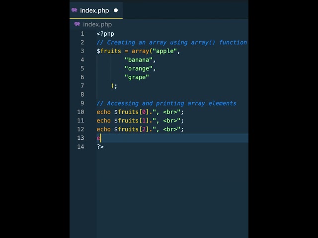 🔍 Learn PHP arrays with array()! 📚 Master the basics of arrays in PHP #phptutorial  #php  #coding