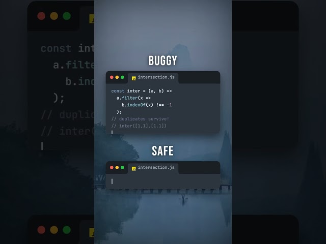 Your array intersection has a duplicate bug 🫠