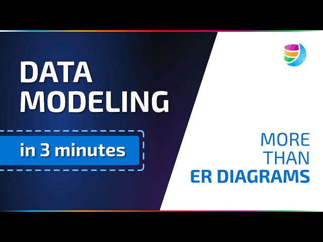 Data Modeling in 3 minutes. More than ER Diagrams.
