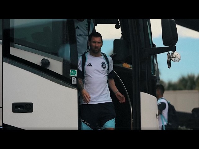 Messi & Argentina final training before flying for QF vs Egypt
