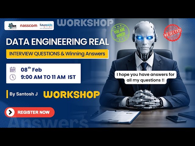 Real Data Engineering Interview Questions (Asked in Recent Interviews) | Live Workshop