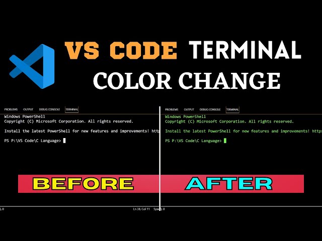 How to change VS code Terminal Color | Customize the Color of the Terminal  Window | #vscode