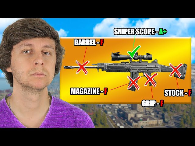 I won in warzone using ONLY sniper scopes....
