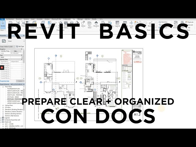 Revit Architecture: Prepare Clear and Organized Construction Documents | BIM Modeling