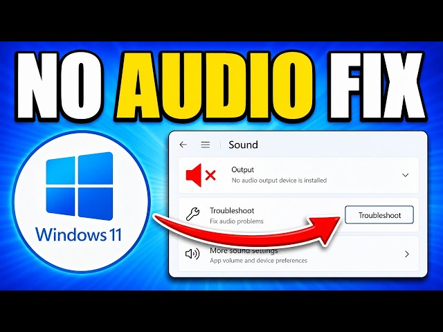 How To Fix Audio Problem in Windows 11