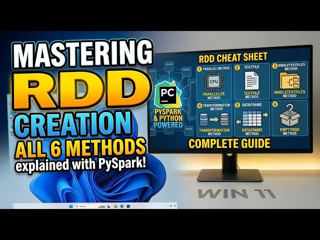 PySpark RDD Tutorial | Ways to Create RDD with Examples (Parallelize, TextFile, DataFrame & More)