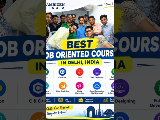 Best Job Oriented Courses in Delhi India | Experienced Faculty | Live Project Training | Internship
